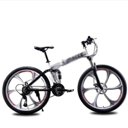  Mountain Bike Mens Bicycle Non-Collapsible Mountain Bike 26 inches Dual disc Brake Aluminum Alloy Material Suitable for Men (Color : Black) (White)