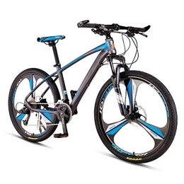 DJYD Bike Mens Mountain Bikes, Adult Women 33 Speed Mountain Bicycle, Hardtail Mountain Bike with Dual Disc Brake, Commuter Bike, Spoke Gray, 26 Inch FDWFN (Color : 3 Spoke Gray)