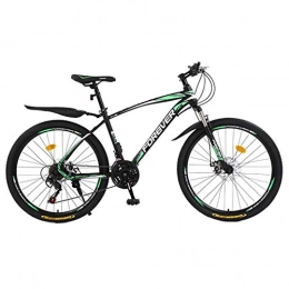 MJL Mountain Bike MJL Beach Snow Bicycle, 24 inch Adult Mountain Bike, Double Disc Brake Variable Speed City Road Bicycle, Trail High-Carbon Steel Snow Bikes, Wo, A, 24 Speed, B, 30 Speed