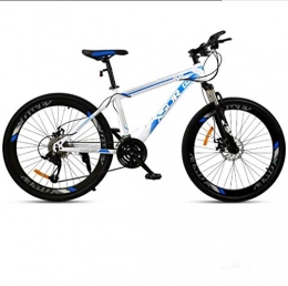 MJL Bike MJL Beach Snow Bicycle, Adult Mountain Bike, Double Disc Brake / High-Carbon Steel Frame Bikes, Obile Unisex Bicycle, 26 inch Wheels, Blue, 21 Speed