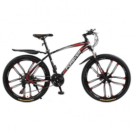 MJL Mountain Bike MJL Beach Snow Bicycle, Adult Variable Speed Mountain Bike, Double Disc Brake City Road Bicycle, Trail High-Carbon Steel Snow Bikes, 24 inch Mountain Bicycles, C, 21 Speed, a, 27 Speed