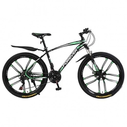 MJL Bike MJL Beach Snow Bicycle, Adult Variable Speed Mountain Bike, Double Disc Brake City Road Bicycle, Trail High-Carbon Steel Snow Bikes, 26 inch Mountain Bicycles, B, 24 Speed, B, 27 Speed