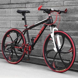 MJY Bike MJY 26 inch Mountain Bikes, Men's Dual Disc Brake Hardtail Mountain Bike, Bicycle Adjustable Seat, High-Carbon Steel Frame, 21 / 24 / 27 Speed 7-2, A2, 27