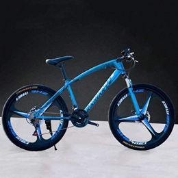 MJY Bike MJY Bicycle 26 inch Mountain Bikes, High-Carbon Steel Hard Tail Bicycle, Lightweight Bicycle with Adjustable Seat, Double Disc Brake, Spring Fork, I, 24 Speed 6-20