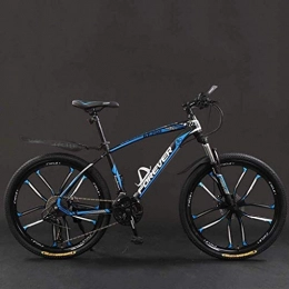 MJY Mountain Bike MJY Bicycle Bicycle, 24 inch 21 / 24 / 27 / 30 Speed Mountain Bikes, Hard Tail Mountain Bicycle, Lightweight Bicycle with Adjustable Seat, Double Disc Brake 6-11, 24 Speed