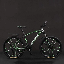 MJY Mountain Bike MJY Bicycle Bicycle, 24 inch 21 / 24 / 27 / 30 Speed Mountain Bikes, Hard Tail Mountain Bicycle, Lightweight Bicycle with Adjustable Seat, Double Disc Brake 7-2, 27 Speed