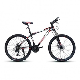 MLGTCXB Mountain Bike MLGTCXB 24-Speed Mountain Bikes, Adult High-carbon Steel Frame Hardtail Bicycle, Men's All Terrain Mountain Bike, Anti-Slip Bikes, Red, 26 inches