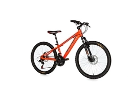 Moma Bikes Bike Moma Bikes, GTT24" Kids Mountain Bike, Orange, Aluminum, SHIMANO 21 Speeds, Disc Brake, Front Suspension Fork