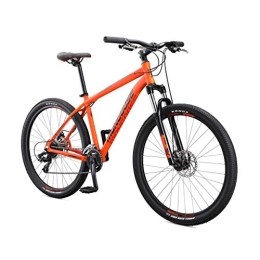 Mongoose Bike Mongoose Switchback Sport Adult Mountain Bike, 8 Speeds, 27.5-inch Wheels, Mens Aluminum Large Frame, Orange