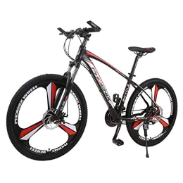 FMOPQ Mountain Bike Mountain Bicycle 26 Inch Wheel Dual Full Suspension Mountain Bike 27 Speed Aluminum Alloy Frame with Disc Brakes and Suspension Fork (Red)