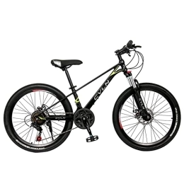 Generic Bike Mountain Bike 24-inch 21-Speed Alloy Frame, Whole Body Paint Shogun Bike (Black, 127 * 69 * 20CM)