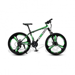 Mountain bike 24 Inches 26 Inch Mountain Bikes, Men's Dual Disc Brake Hardtail Mountain Bike, Bicycle Adjustable Seat, High-Carbon Steel Frame,21 Speed,3 Spoke (Size : Large)