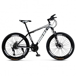 M-YN Mountain Bike Mountain Bike, 26 / 27.5 Inch Wheels, 21-Speed Bicycle With Front Suspension, Double Disc Brake For Men & Women, Youth / Adults, Multiple Colors(Size:27inch, Color:black)
