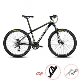 W&TT Bike Mountain Bike 26 / 27.5Inch SHIMANO M370-27 Speeds Adults Off-road Bike with Shock Absorber and Dual Line Disc Brake Mens Womens Ultralight Aluminum Alloy Bicycles, Black3, 27.5"*15.5