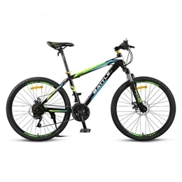 Dsrgwe Bike Mountain Bike, 26" Carbon Steel Frame Hard-tail Bicycles, Dual Disc Brake Front Suspension, 24 Speed (Color : A)