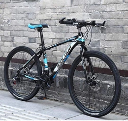 XIUYU Mountain Bike Mountain Bike 26" for Adult Lightweight Aluminum Frame Front And Rear Disc Brakes Twist Shifters Through 21 Speeds, Black Blue, 24Speed XIUYU (Color : Black Blue)
