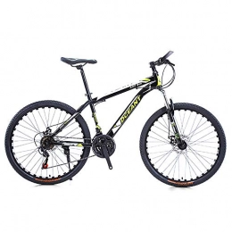 WSS Mountain Bike Mountain bike 26-inch 21-speed with disc brakes for adult students men's and girls' road high-carbon steel off-road racing bikes-Blue