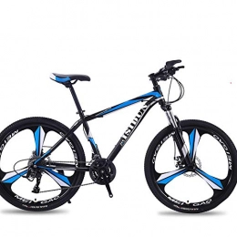 Domrx Bike Mountain Bike 26 Inch Adult Speed Shift One Wheel Three Knife Double Disc Brakes Road Bicycle-Black Blue_24speed