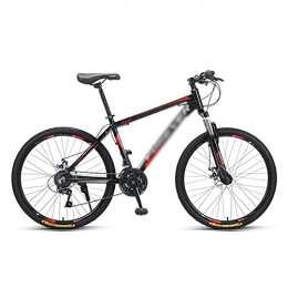 T-Day Bike Mountain Bike 26 Inch Mountain Bike 24 / 27-Speed MTB Bicycle For Man With Carbon Steel Frame Shock-absorbing Front Fork Dual Disc Brakes Urban Commuter City Bicycle For Male An(Size:24 Speed, Color:Red)