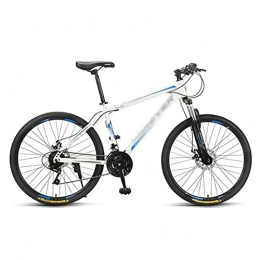 T-Day Mountain Bike Mountain Bike 26 Inch Mountain Bike With Dual Disc Brakes Carbon Steel Frame 24 / 27-Speed Shift Suitable For Men And Women Cycling Enthusiasts For A Path, Trail & Mountains(Size:24 Speed, Color:Blue