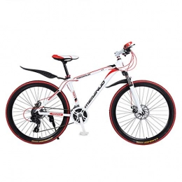 GWFVA Bike Mountain Bike, 26 Inch Wheels Hard Tail Bike with PVC And All Aluminum Pedals And Rubber Grip, High Carbon Steel And Aluminum Alloy Frame, Double Disc Brake