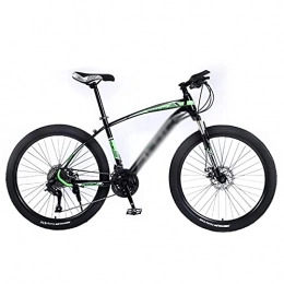 FBDGNG Bike Mountain Bike 26 Inches 3 Spoke Wheels Dual Disc Brake Bike 21 / 24 / 27 Speed Gear System Suitable For Men And Women Cycling Enthusiasts(Size:24 Speed, Color:White)