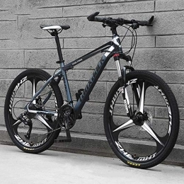  Mountain Bike Mountain Bike 26 Inches, Variable Speed Carbon Steelmountain Bike 21 / 24 / 27 / 30 Speed Bicycle Full Suspension MTB Riding, B-21speed