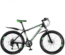 XIUYU Mountain Bike Mountain Bike 26In 21-Speed for Adult Lightweight Carbon Steel Full Frame Wheel Front Suspension Mens Bicycle Disc Brake, Blue, 24Speed XIUYU (Color : Green)