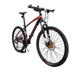 SHUI Bike Mountain Bike, 27.5 Inch 27 Speed Road Bicycle Adult Aluminum Alloy Student With Variable Speed Disc Brakes Offroad MTB Men Women Outdoor Ride Sports Cycling Black red