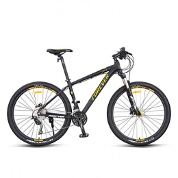 Mzq-yj Mountain Bike Mountain Bike 27.5 Inch for Men And Women in Black, Bicycle with Aluminium Frame Shimano Derailleur System And Disc Brakes