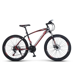 Sanhai Bike Mountain Bike 27-Speed 24-Inch Light Mountain Bike Double Disc Brake Shock-Free Front Fork Is Suitable for Adults, Teenagers, Red