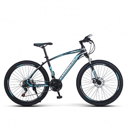Sanhai Mountain Bike Mountain Bike 27-Speed 26-Inch Variety of Tires Optional Light Mountain Bike Double Disc Brake Shock Front Fork Is Suitable for Adults, Teenagers, Blue, A