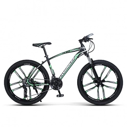 Sanhai Mountain Bike Mountain Bike 27-Speed 26-Inch Variety of Tires Optional Light Mountain Bike Double Disc Brake Shock Front Fork Is Suitable for Adults, Teenagers, Green, D