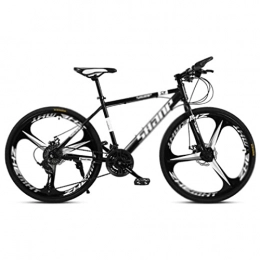 WANYE Mountain Bike Mountain Bike, 3 Spoke Wheel 26 Inches, Professional 21 / 24 / 27 / 30 Speeds MTB, Suitable for All Kinds of Roads Black-21speed