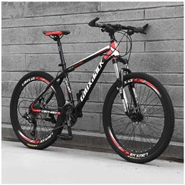 FMOPQ Bike Mountain Bike 30 Speed 26 Inch with High Carbon Steel Frame Double Oil Brake Suspension Fork Suspension Antislip Bikes Black