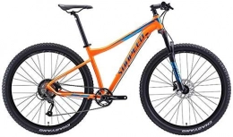 XIUYU Mountain Bike Mountain Bike 9-Speed Bikes Adult Big Wheels Hardtail Aluminum Frame Front Suspension Bicycle Trail, Orange, 17" XIUYU (Color : Orange)