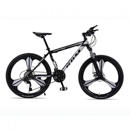 BSWL Bike Mountain Bike Adult Men And Women Speed Double Disc Brakes Shock Ultra Light Off-Road Bicycl, Black Silver