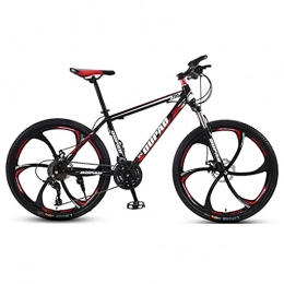 SHUI Mountain Bike Mountain Bike，Adult Offroad Road Bicycle 24 Inch 21 / 24 / 27 Speed Variable Speed Shock Absorption, Teenage Students, Men and Women Sports Cycling Racing Ride BK-RD 6wheels-21 spd