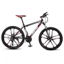 Aoyo Mountain Bike Mountain Bike, Adult Variable-speed Shock-absorbing Bicycle, Lightweight Adult Student Cross-country Road Racing(Color:Ten Knife Wheel-Black Red)
