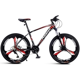 Dsrgwe Mountain Bike Mountain Bike, Aluminium Alloy Frame Mountain Bicycles, Dual Disc Brake and Front Suspension, 26inch Wheel, 27 Speed (Color : B)