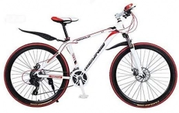 Suge Mountain Bike Mountain Bike Bicycle, PVC And All Aluminum Pedals, High Carbon Steel And Aluminum Alloy Frame, Double Disc Brake, 26 Inch Wheels (Color : A, Size : 27 speed)