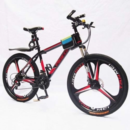 WYLZLIY-Home Mountain Bike Mountain Bike Bike Bicycle Men's Bike 26"Mountain Bikes, Steel Frame Hardtail Bicycles with Dual Disc Brake and Front Suspension, 21 speeds Mountain Bike Mens Bicycle Alloy Frame Bicycle ( Color : Red )