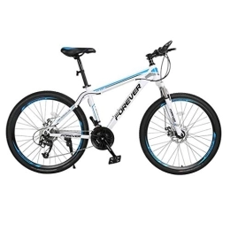 Dsrgwe Bike Mountain Bike, Carbon Steel Frame Hard-tail Bicycles, Dual Disc Brake and Front Fork, 26inch Spoke Wheel (Color : B, Size : 24-speed)