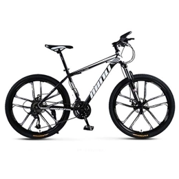 Dsrgwe Bike Mountain Bike, Carbon Steel Frame Hardtail Bicycles, Double Disc Brake and Front Suspension, 26inch Wheel (Color : D, Size : 27-speed)