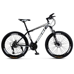 Dsrgwe Mountain Bike Mountain Bike, Carbon Steel Frame Hardtail Mountain Bicycles, Double Disc Brake and Front Fork, 26inch*1.75inch Wheel (Color : C, Size : 24-speed)