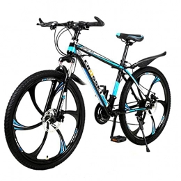 Mountain Bike Mountain Bike Mountain Bike Carbon steel frame with dual disc brakes (black and red; black and blue 26-inch 21 / 24 / 27 speed) bicycle
