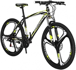XYY Bike Mountain Bike Daul Disc Brakes 21 Speed Mens Bicycle Front Suspension MTB (Color : D)