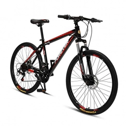 XIAXIAa Mountain Bike Mountain Bike, Double Disc Brake Bike, Road Bike, 26-inch Wheels, 24-Speed Gear, Seat Height Adjustable, Available for Men / Women / A / As Shown