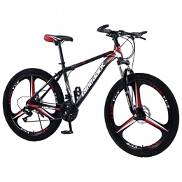 AZXV Bike Mountain Bike Full Suspension High-Carbon Steel Adults MTB Bicycle ，Mechanical Dual Disc Brake，21 / 24 / 27 Speed，26 Inch Wheels，variable Speed Bikes for Men / Women，Multi Black Red-21