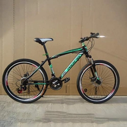 Domrx Mountain Bike Mountain Bike High Quality High Carbon Steel Material 21 / 24 Speed 26 inch Fork Cycling Equipmen-21 Speed Green